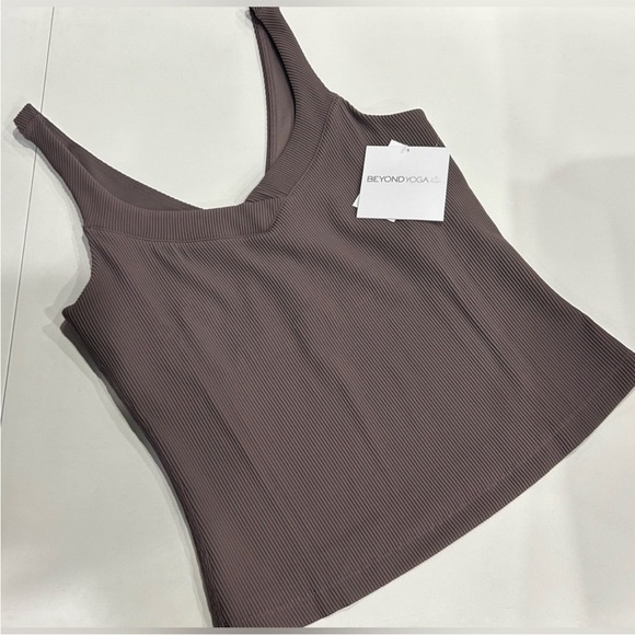 Beyond Yoga Tops - Beyond Yoga Women's Medium Impulse Ribbed Classic Tank Woodland Purple Pink NWT